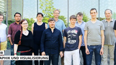 Das Bild zeigt die Mitarbeiter des Lehrstuhls CGV