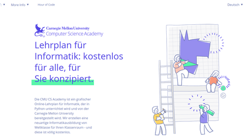 Screenshot CMU Academy