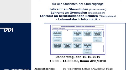 Begrüßungs- und Informationsveranstaltung 2019