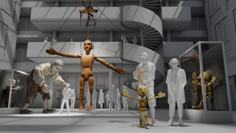 Concepts for the use of hybrid exhibitions in the context of historical performative artefacts