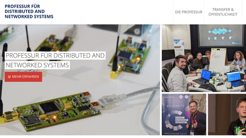 web site of Chair of Distributed and Networked Systems