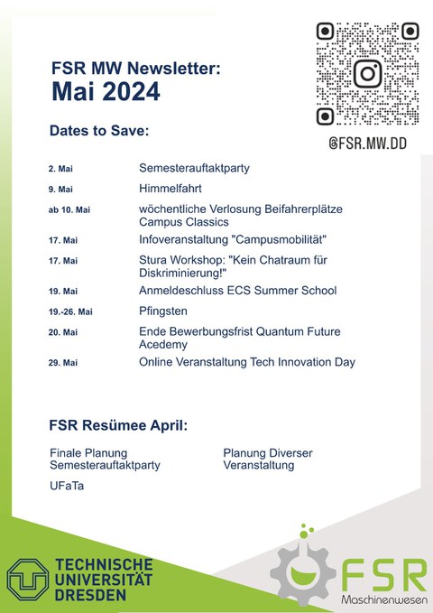 Newsletter Mai 2024