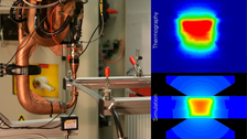 rsw-bannerbild 1 - schweißzange und querschnittsdarstellung simulation & thermografie