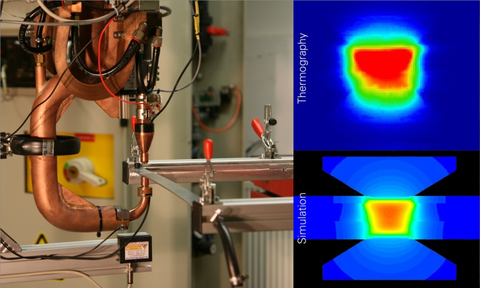 rsw-bannerbild 1 - schweißzange und querschnittsdarstellung simulation & thermografie