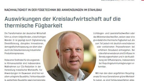 Nachaltigkeit in der Fügetechnik