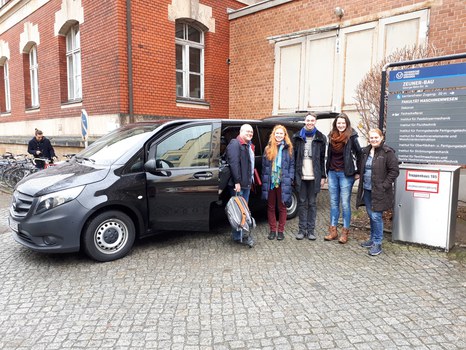 Abfahrt an der TUD