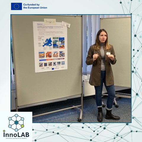 Dr. Sara Marchini, InnoLAB's vice-coordinator presents the project at the NA DAAD national kick-off meeting.