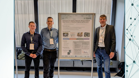 Das InnoLAB-Team vor seinem Poster