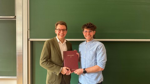 DA Christoph Mettke: Foto mit Betreuer Thaddäus Weniger