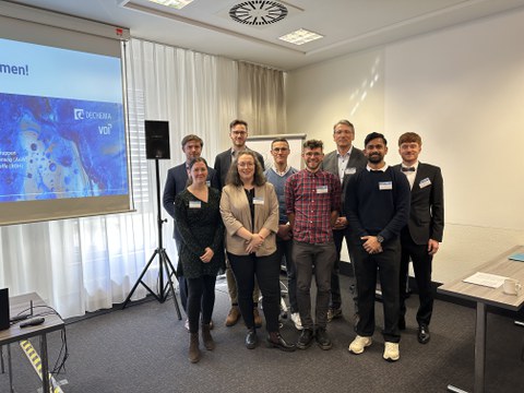 Dechema 2025: Gruppenfoto der Teilnehmenden der EVT