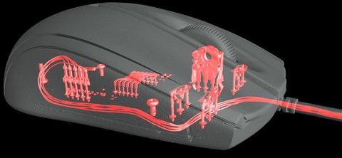 CT-Scan einer Computermaus