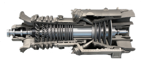 Modell einer Gasturbine (Selektives Elektronenstrahlschmelzen und Laserstrahlschmelzen)