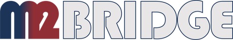M2BRIDGE-Logo. Linie