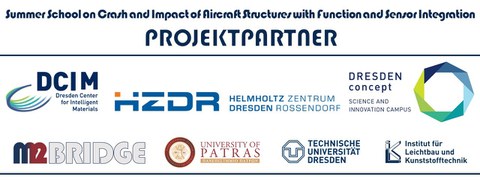 DCIM-M2BRIDGE Sommerschule 2024. Logos aller Projetpartner
