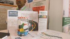 COMPOLL booth at the 26th International Dresden Lightweight Engineering Symposium. Prof. Sanjeev Sanghi