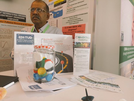 COMPOLL booth at the 26th International Dresden Lightweight Engineering Symposium. Prof. Sanjeev Sanghi