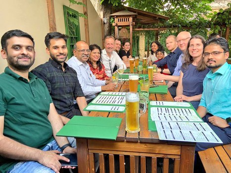 COMPOLL-Projektpartnermeeting am 19.06.2023. Abendessen mit dem International Office der TU Dresden