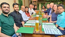 COMPOLL-Projektpartnermeeting am 19.06.2023. Abendessen mit dem International Office der TU Dresden