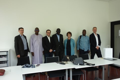 Senegal-Delegation Juni 2024. Im International Office der TU Dresden