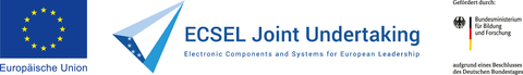 Förderlogos EU, ECSEL Joint Undertaking und BMBF