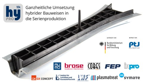 Gemeinsam mit zehn Projektpartnern entwickeln Wissenschaftler des ILK eine kombinierte physische und virtuelle Prozesskette für Hybridstrukturen.