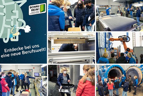 Schau Rein! am 16.03.2022 am ILK. Impressionen – Führung durch die technischen Hallen