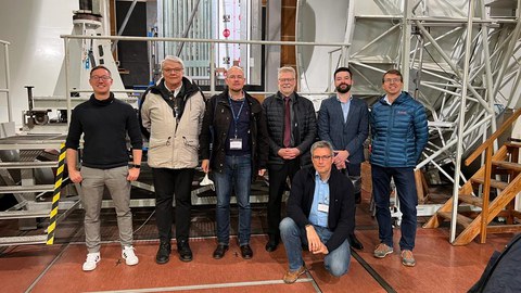 Besuchergruppe von Airbus Space and Defense mit Prof. Flavio Silvestre (TU Berlin) im Windkanal am 29.09.
