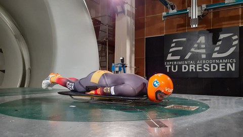 Aerodynamische Optimierung der Haltung beim Skeleton