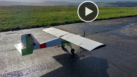 Maiden flight of the modified SIG Kadet 40