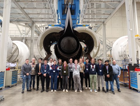 Participants in the 2026 excursion to N3 Engine Overhaul Services GmbH & Co. KG