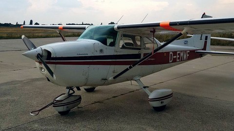 Research aircraft Cessna 172 of the Chair of Aircraft Engineering