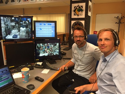 MetabolicSpace Mission Operation from Ground: Dr. Tino Schmiel and Georg Langer 