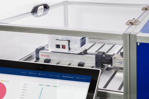 Demonstrator mit Live-Aufnahme des XDK-Sensors 