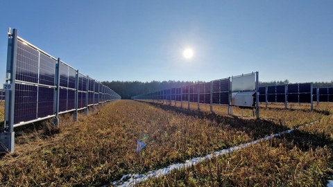 AGRI-PV Anlage auf Gut Krauscha