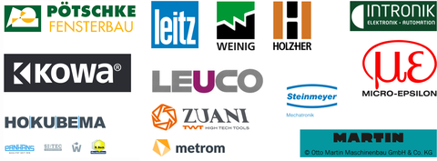 Das Bild zeigt die logos aller aus der Industrie beteiligten Partner