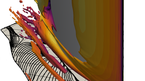 Turbine blade vortex