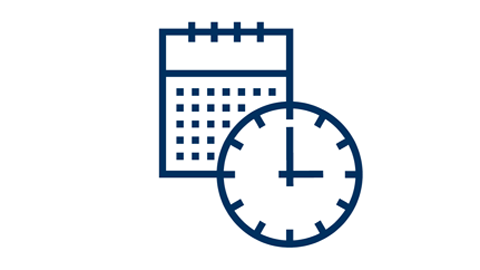 Dieses ICON zeigt einen symbolischen Ablaufplan.
