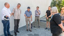 Impressionen von der Besichtigung der Baustelle des Carbonbeton-Gebäudes CUBE