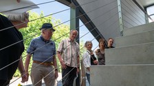 Impressionen von der Besichtigung der Baustelle des Carbonbeton-Gebäudes CUBE