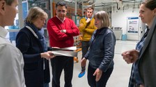 Besuch der Kanzlerin der TUD am ITM