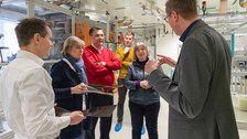 Besuch der Kanzlerin der TUD am ITM