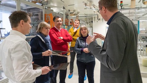 Besuch der Kanzlerin der TUD am ITM
