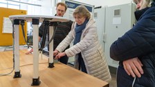 Besuch der Kanzlerin der TUD am ITM