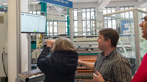 Besuch der Kanzlerin der TUD am ITM