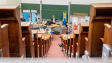 Studierende und Lehrende bei der Studiengangsvorstellung 2022