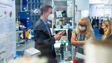 Impressionen vom Messestand auf der Techtextil 2022