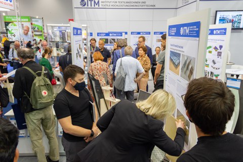 Impressionen vom Messestand auf der Techtextil 2022