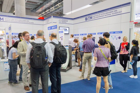 Impressionen vom Messestand auf der Techtextil 2022
