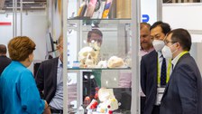 Impressionen vom Messestand auf der Techtextil 2022