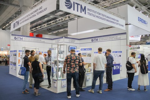 Impressionen vom Messestand auf der Techtextil 2022